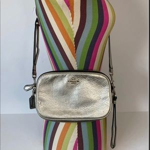 Coach Silver Sadie Crossbody Clutch